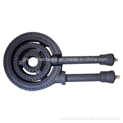 Black Double Round Cast Iron Burner